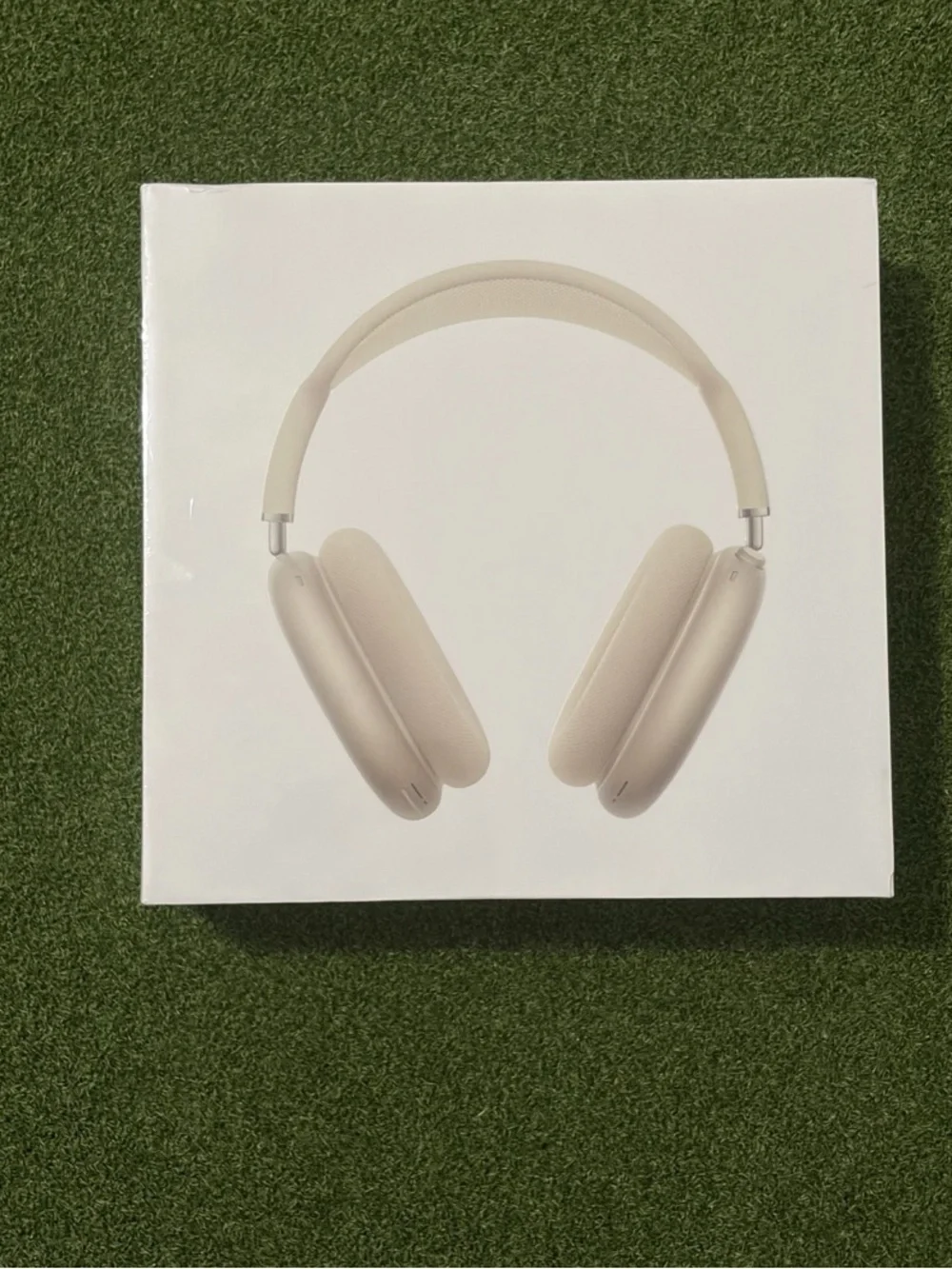 Apple Over-Ear Headphones in Beige and Cream